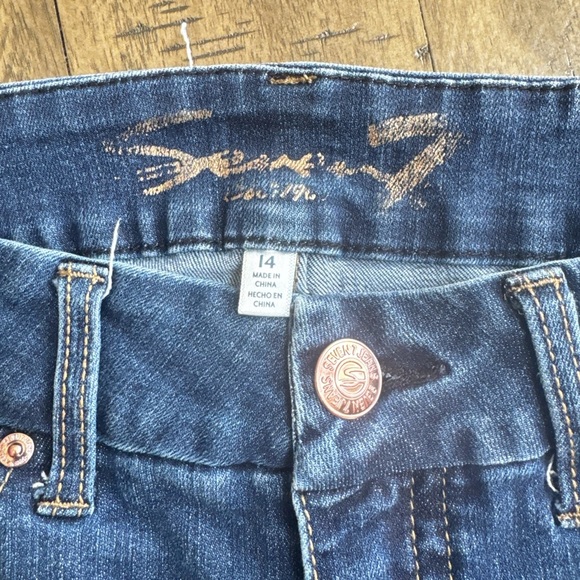 Seven7 Women's Straight Leg Jeans in Deep Blue - Picture 4 of 13